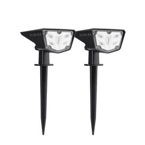 SALKA SOLAR OUTDOOR SPOTLIGHTS 16 LED 2-IN-1 LANDSCAPE WALL LIGHTS AUTO ON/OFF